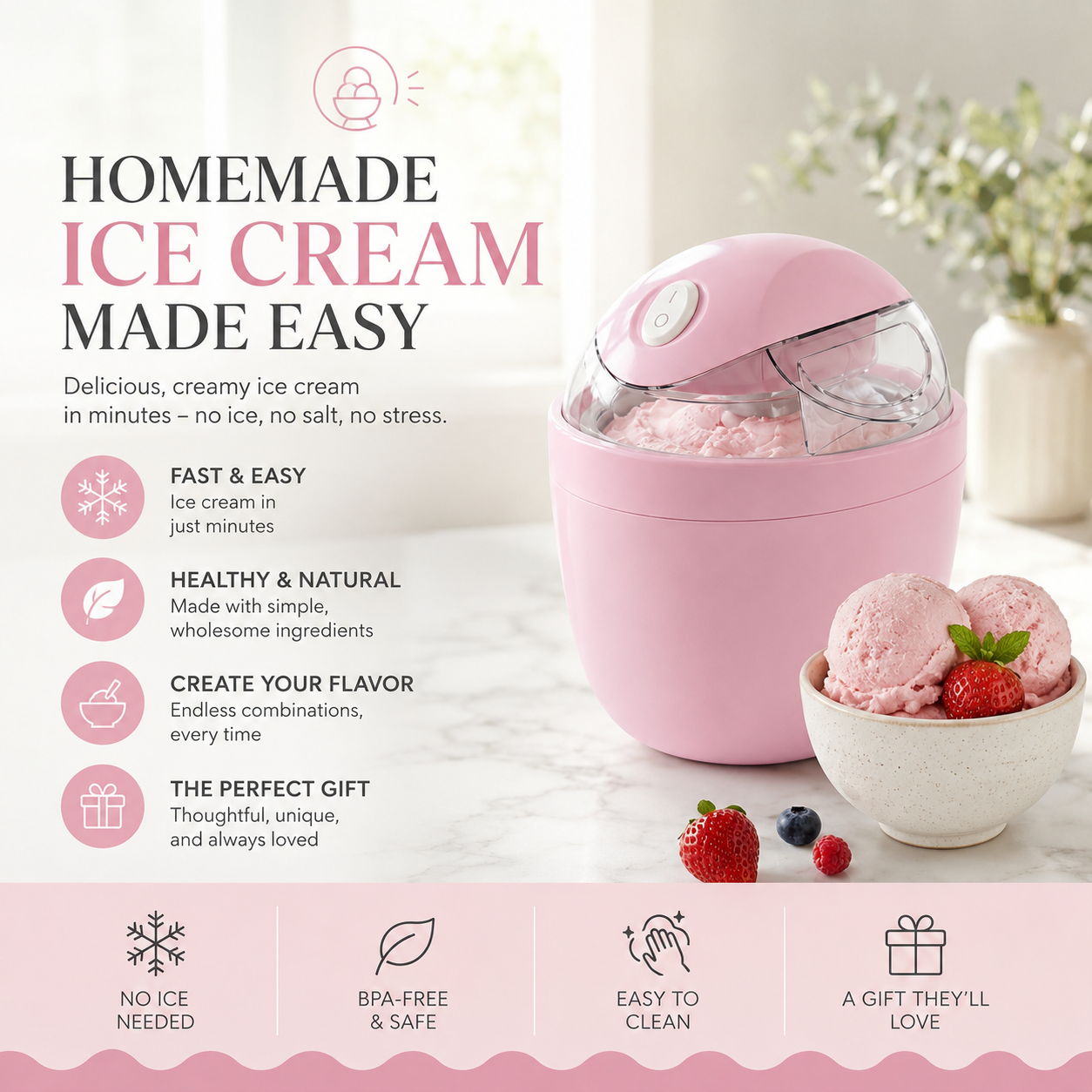 Quattro gesti, un gelato perfetto